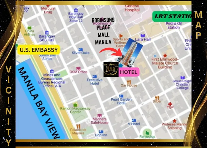 Free Pool N Free Sauna Access Oceanview Balcony In The Heart Of Manila, Front Of Robinsons Mall, Walking Distance To Us Embassy Limited Slots X Secure Your Limited Offer Month *